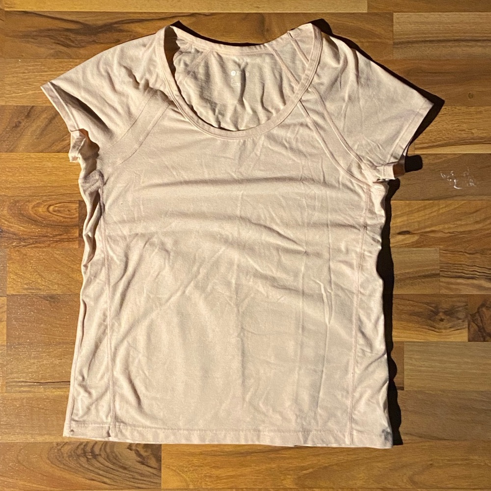 Light pink workout top